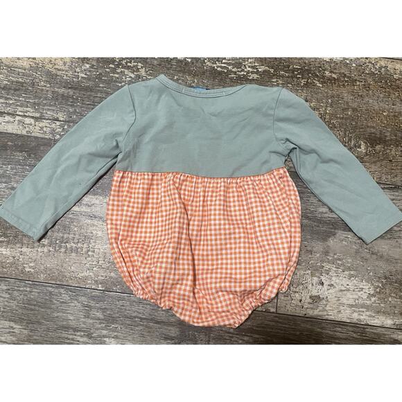 Wee Belles & Beaus Boutique Baby Girls Long sleeve pumpkin Fall Romper 6-12 mo - Picture 4 of 7